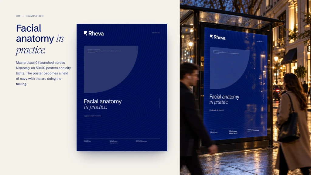 The campaign poster, in print and on the street.