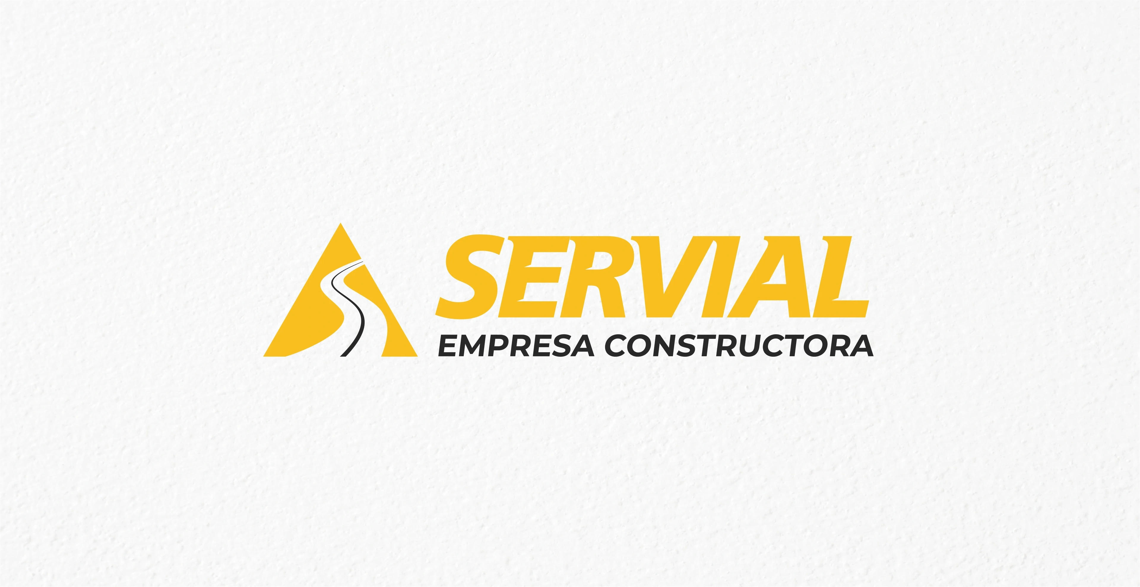 Servial Empresa Constructora logo in yellow and black on white